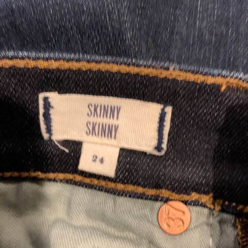 Skinny Skinny Madewell Jeans Dark Denim 5 pocket Jeans Excellent Condition Sz 24 - Picture 8 of 8